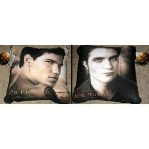  New Moon Throw Pillow Edward or Jacob Two Side 