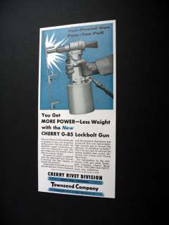 Townsend Co Cherry G 85 Lockbolt Gun 1958 print Ad  