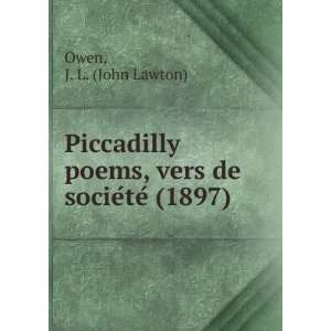   poems, vers de socieÌteÌ (1897) J. L. (John Lawton) Owen Books