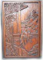 Antique Asian Art Carved Wood Hutch Dresser Chest 714043050211  