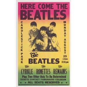 The Beatles   The Cyrkle, The Ronettes, The Remains Concert Poster 