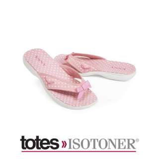 ESNY by Totes Isotoner Comfort For A Cure Ladies Pink Flip Flops 