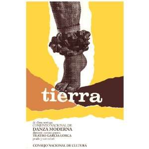 11x 14 Poster.  Tierra  Modern Dance Poster. Decor with Unusual 