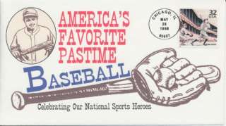 3184 A Baseball Babe Ruth Nostalgia cachet First Day cover only 40 