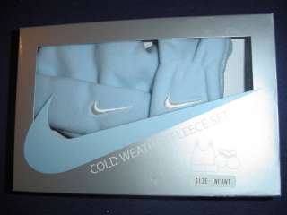 Nike Baby Cold Weather Fleece Set 0 3 Month Baby Blue  