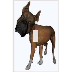 Mega Noggin Boxer Dog Breed Decorative Switchplate Cover 