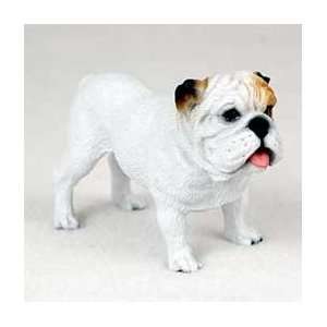  Bulldog Dog Figurine   White
