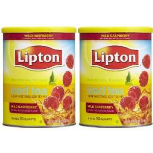 Lipton Instant Tea Mix, Sweetened, Raspberry, 28.3 oz, 2 pk