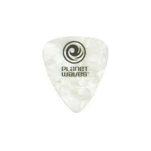  25 Planet Waves Picks Celluloid White Pearl .70mm Musical 