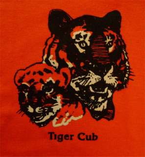 Adult Leader Tiger Cub Sweatshirt Boy Scout Shirt NWT Orange USA 