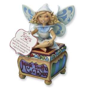 Jim Shore Heartwood Creek Tooth Fairy Covered Box Jewelry