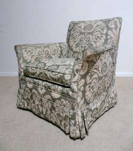   BERGERE FORTUNY Old HOLLYWOOD REGENCY CLUB LOUNGE CHAIR French  