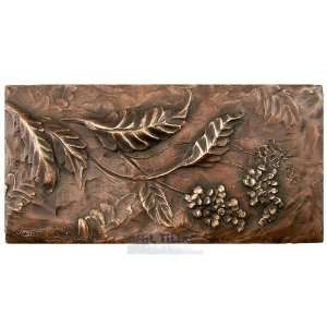  5 x 10 vineyard leaf tile in byzantine bronze
