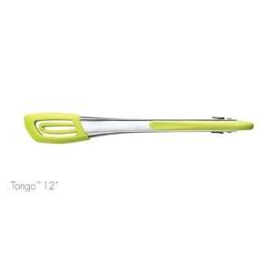  Chefn Tongo 12 Inch Stainless Steel and Silicone Tong 