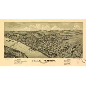  1902 Belle Vernon Pennsylvania, Birds Eye Map