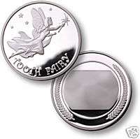 TOOTH FAIRY .999 SILVER ENGRAVABLE CHALLENGE COIN  