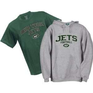  York Jets Youth Belly Banded Hooded Sweatshirt and T Shirt Combo Pack