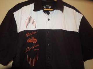   Davidson Black Button Down Short Sleeve Collared Shirt Size 2XL  