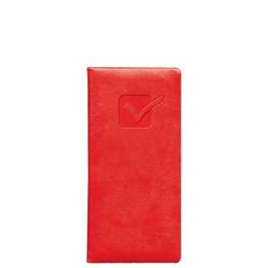 com Pierre Belvedere Check Mark Pocket To Do List, Padded Cover, Red 