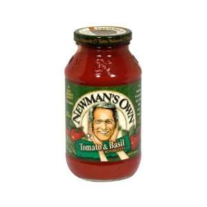 Newmans Own Tomato & Basil Pasta Sauce 24 oz (Pack of 12)  