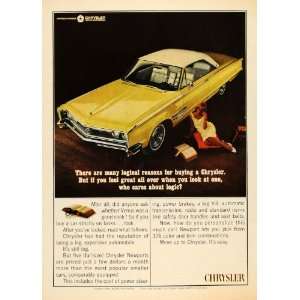  1965 Ad Chrysler Motors Corp. Yellow Newport Car Model 
