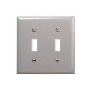   HUW NP2 WALLPLATE 2 G 2) TOGG BROWN ***Case of 25*** 
