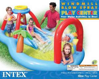 INTEX Windmill Blow Spray Play Center Kids Swimming Pool  