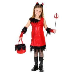 Lets Party By Princess Paradise Devil Girl Child Costume / Red   Size 