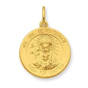   Silver & 24k Gold  plated Our Lady of Puerto Rico Medal Jewelry
