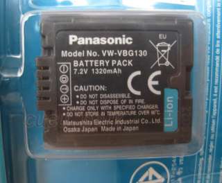 NEW Panasonic VW VBG130 Battery HS700 HS300 TM700 H60  