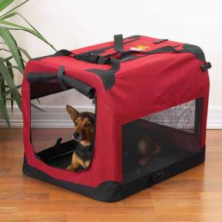 GUARDIAN GEAR LIGHTWEIGHT SOFT SIDED RED DOG CRATE NEW  