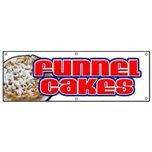  72 FUNNEL CAKES  Outdoor Vinyl Banner  cake concessions 
