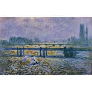 Claude Monet Charing Cross Bridge, Reflections on the Thames  Art Re