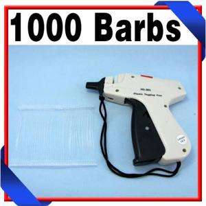   Clothing Price Tagging Tag Tagger Label Gun 1000 barbs NEW  