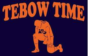 Tim Tebow # 12   8 x 10 T Shirt Iron On   Tebow Time  