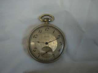 ELGIN POCKET WATCH 15 JEWEL CLOCK TIME KEEPER SIZE 125 1921  