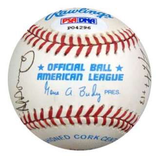 New York Yankees & Old Timers (16 Signatures) Autographed AL Baseball 