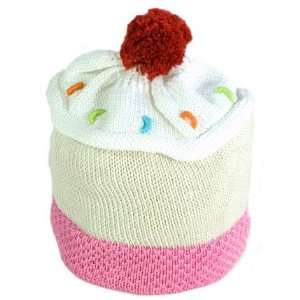    Pink Knit Cupcake Hat   Size 1 y   Fair Trade