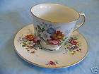 old foley james kent england floral cup saucer expedited shipping