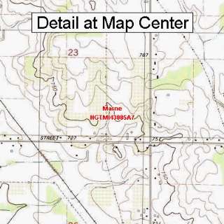   Map   Marne, Michigan (Folded/Waterproof)