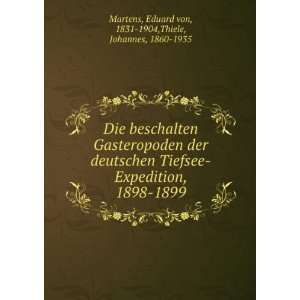   beschalten Gasteropoden der deutschen Tiefsee Expedition, 1898 1899