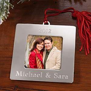  Square Picture Frame Personalized Christmas Ornaments 