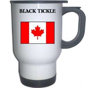  Canada   BLACK TICKLE White Stainless Steel Mug 