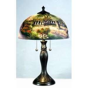 Thomas Kinkade RD162141L Hand Painted Table Lamp   The Hour Of Prayer