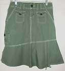 Union Bay Juniors Womens Green Ruffle Skirt Size 3 Thre