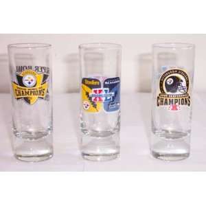  PITTSBURGH STEELERS SUPER BOWL XL 3 SHOOTERS TALL SHOT 