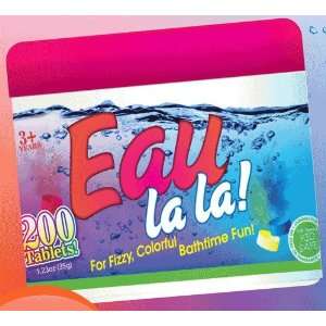    Eau Lala Colorful Bath Time Fun 300 Big & Small Tablets Beauty