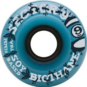   Biothane Formula 61mm 78a Skateboard Wheels   Blue / 4 Set Automotive