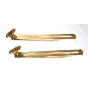  Brass 7 Toy Box & Chest Lid Support Pair