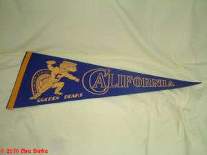 California Golden Bears Vintage Stadium Pennant 50s  
